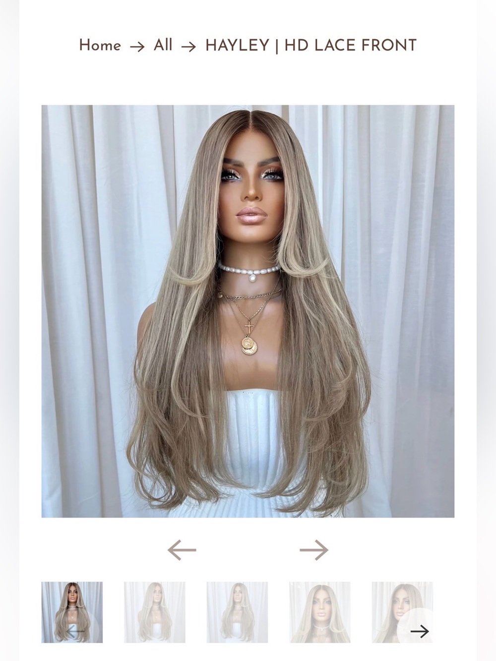 HD Lace Front Stretch Cap Wig - Ash Blonde